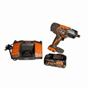RIDGID R86010 18V 1/2" Square Drive Cordless Impact Wrench and Charger w/Battery